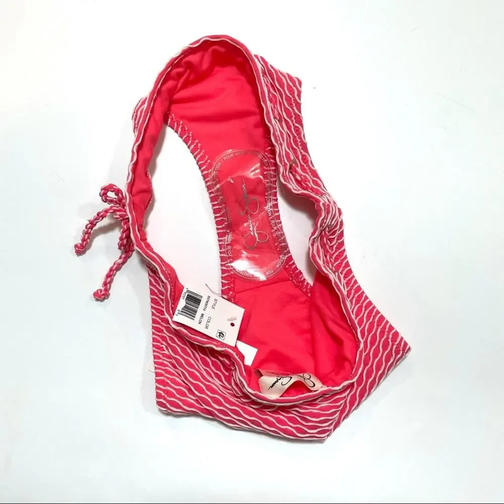 Jessica Simpson twiggy stripe textured swim bottom